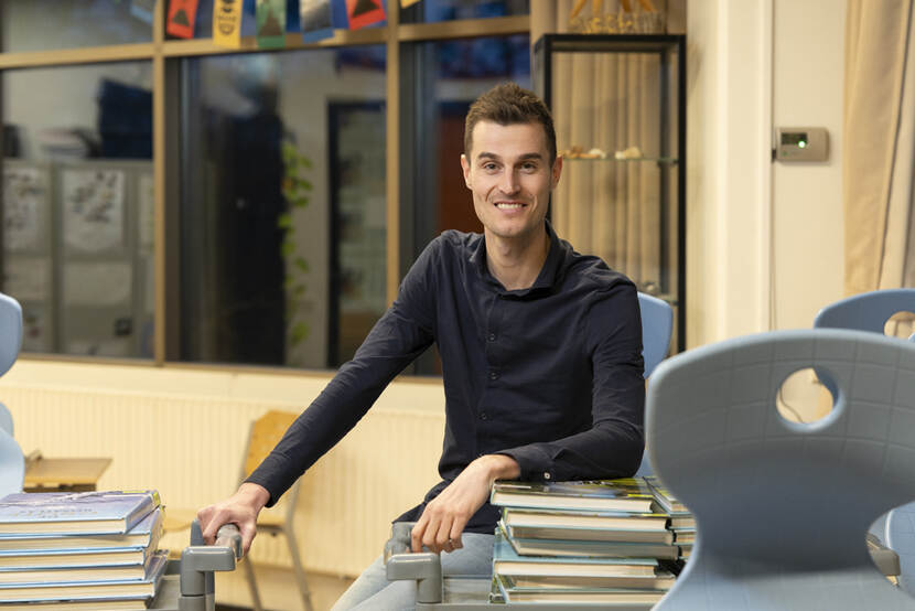 Erik Bos als leraar in het voortgezet onderwijs